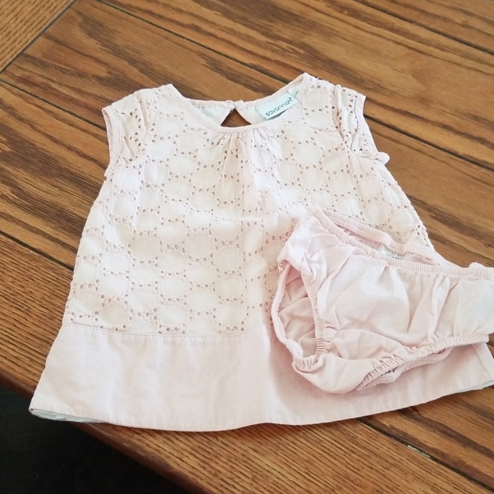 Two piece dress set.